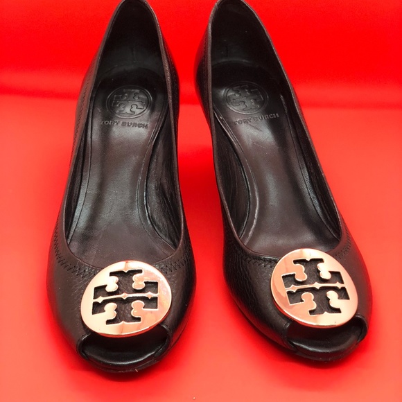 Tory Burch Shoes - TORY BURCH  WEDGE BLACK 8M